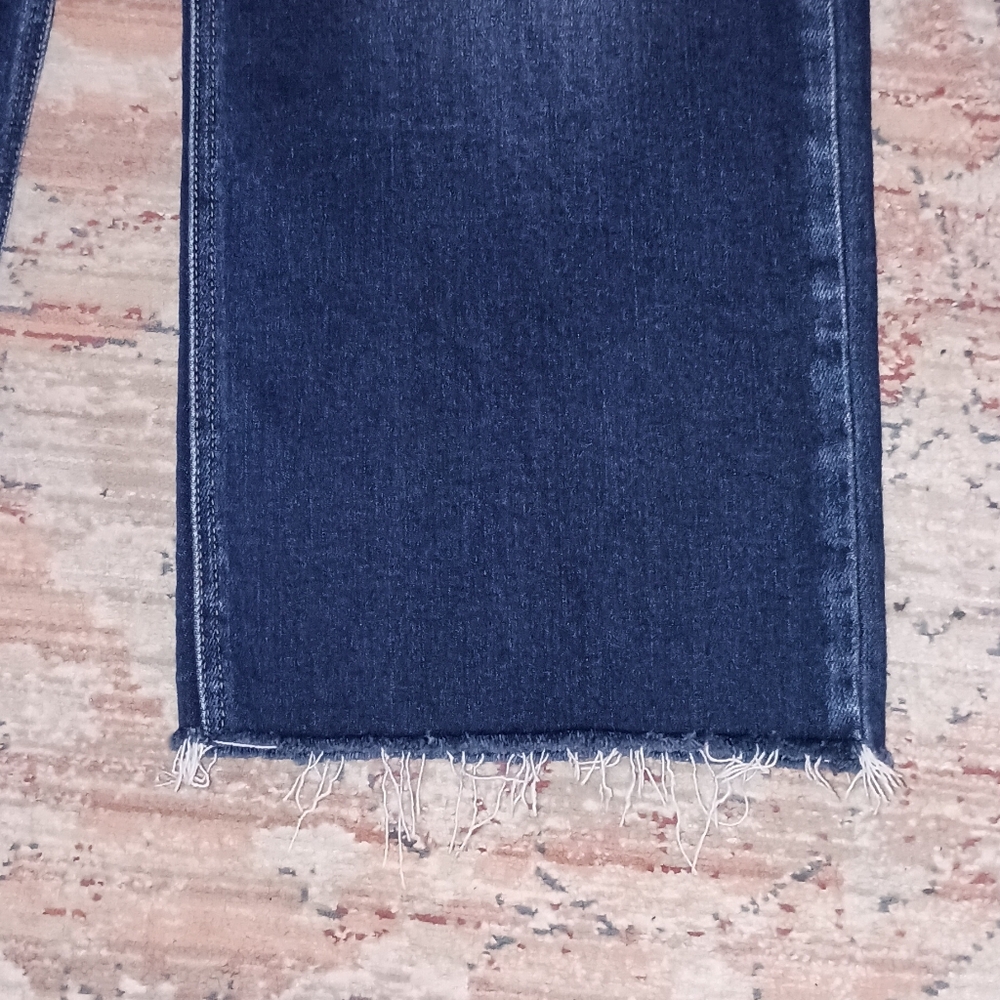 KanCan High Waisted Wide Leg Cropped Style Jeans Size 29 - Picture 6 of 8